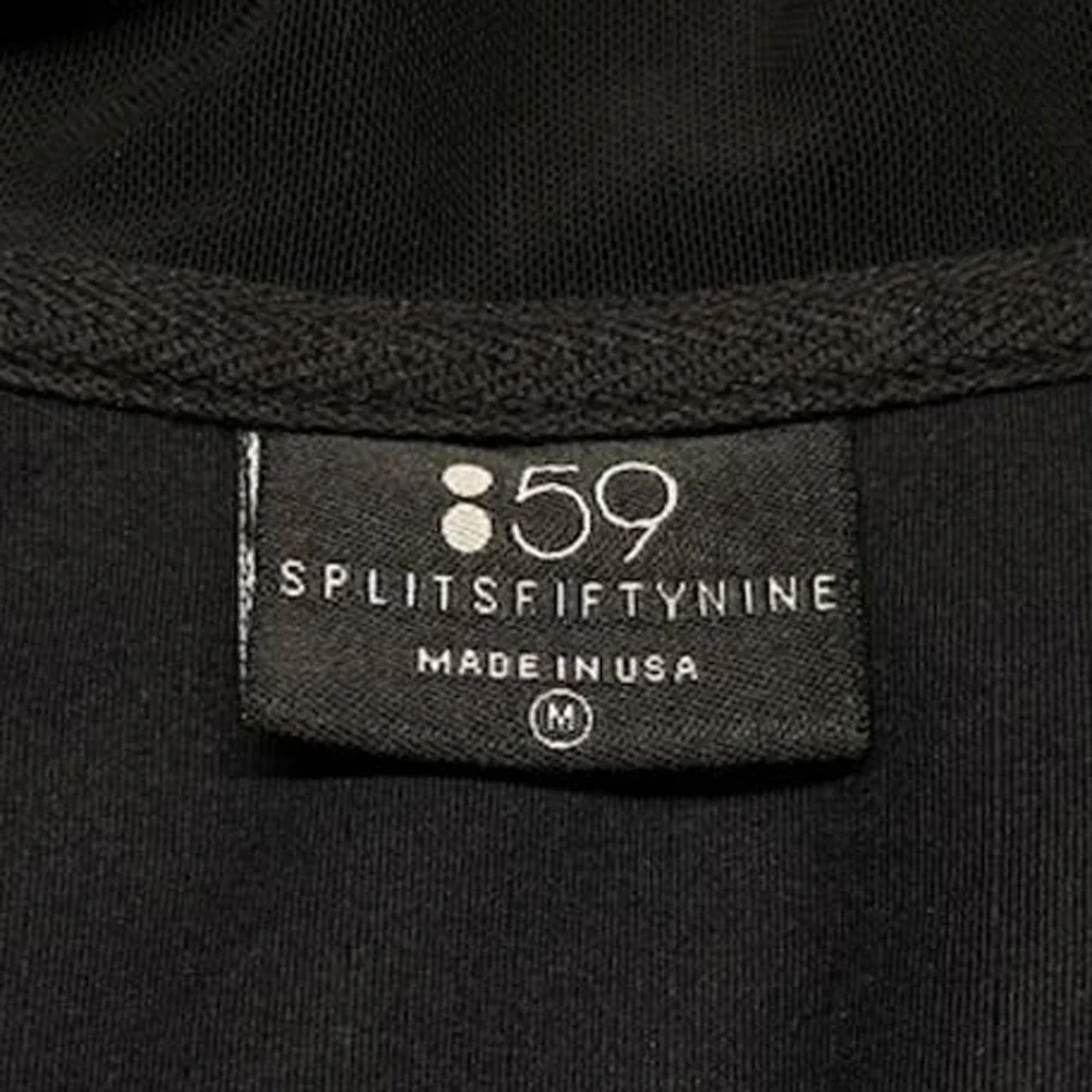 Splits59 Fifty Nine Black Full Zip Jacket With Thumbholes Stretch Size Medium - Picture 6 of 10